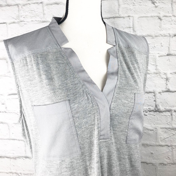 Calvin Klein Tops - Calvin Klein Light Gray Sleeveless V Neck Top